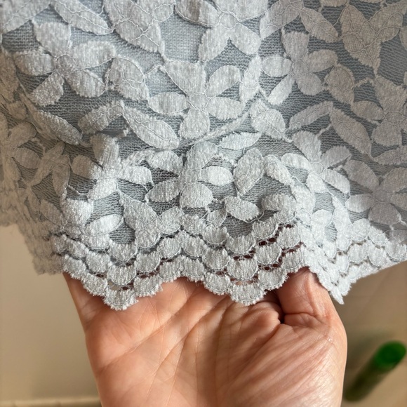 Costco Teddi Rose Blue Floral Short Sleeve Shirt Sky Blue - Picture 6 of 11